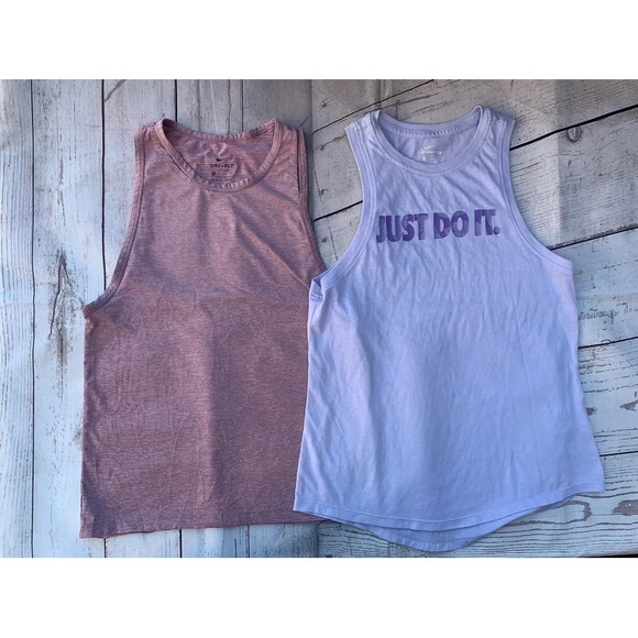 Nike Tops - Nike Women's Sz XS Nike Tank Purple and Pink -2 PCs